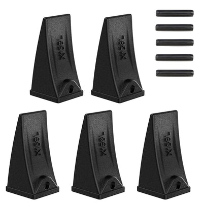 5 Set X156/230SP/6737325 Excavator Bucket Teeth with Pins – Skid Steer Bucket Teeth for Mini Skid Steer Attachments