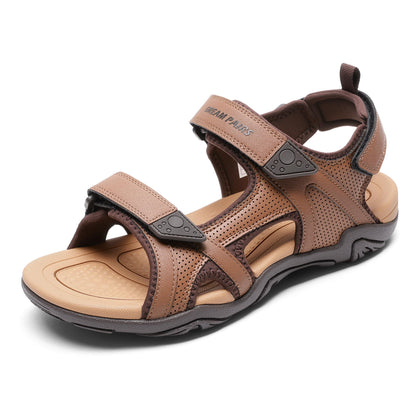 Men's Hiking Walking Sport Water Sandals,All Brown,9