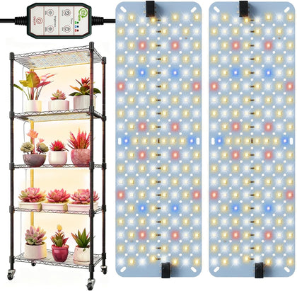 20W Panel Grow Lights for Indoor Plants,272LEDs Full Spectrum Grow Lights for Under Cabinet Plant, Grow Lamp with
