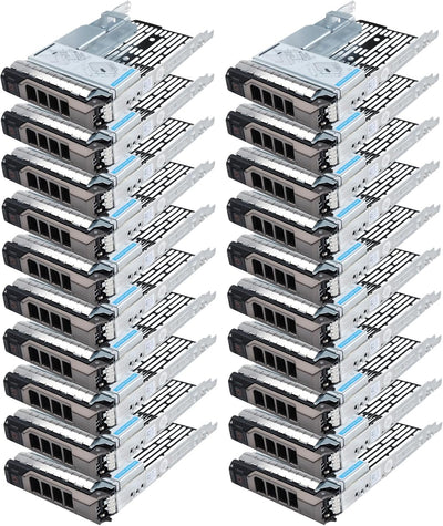 20-Pack 3.5" Hard Drive Tray Caddy with 2.5" Drive Adapter