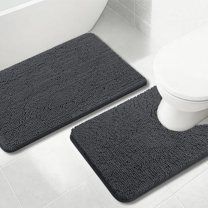 Bathroom Rug Sets 2 Piece, Extra Thick and Absorbent, Non-Slip, Machine Washable, Dry Quckily, Soft Cozy Plush, Used