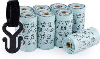 Dog Poop Bags, 120 Unscented Doggie Poo Bags, with Waste Bag Holder, Extra Thick With 100% Leak-Proof Guarantee (8