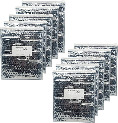 10 Pack 8" x 10" Cushioned Static Shielding Bags - Resealable Lightweight ESD Protective Anti-Static Packaging, Made