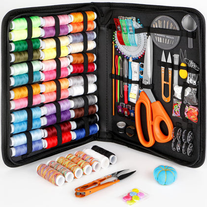 Sewing Kit for Adults,Maxfanay Needle and Thread Kit for Sewing,Professional Sewing Supplies Accessories with Tailor