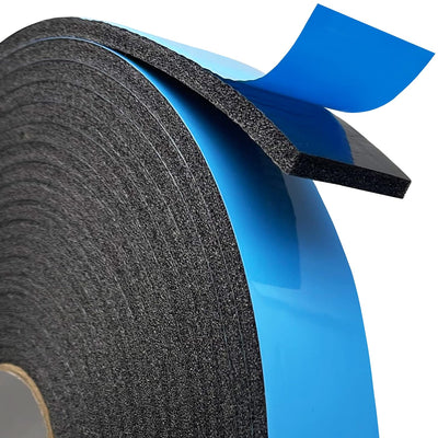 Double Sided Self Adhesive Camper Mount Foam Tape 3/16in x 1 1/4in x 33ft for Truck Shells, RVs, Cars. Helps Stop