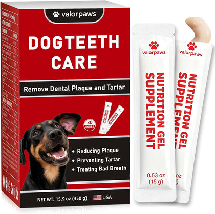 Dog Plaque Remover & Breath Freshener – Dental Care for Dogs Teeth, Fresh Breath for Dogs, Helps Reduce Bad Breath