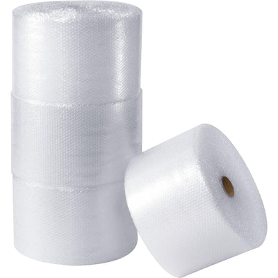 Bubble Cushioning Wrap, 12x125', 1/2" Bubble, 4-Rolls