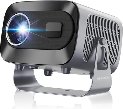 Smart Projector with 1080P Support Android 13 WiFi Bluetooth Portable | Mini Outdoor Movie Projector 240 ANSI Lumens