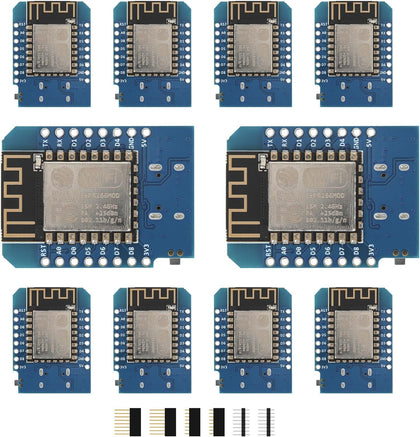 10pcs D1 Mini NodeMcu ESP8266 Module ESP-12F Development Board