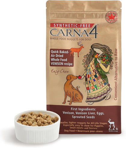 Gentle Quick-Baked Air-Dried Dog Food, Venison Recipe, 2.2lb