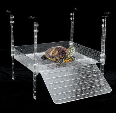 Hanging Turtle Basking Platform for Aquatic Turtles 20 55 Gallon, 40 Gallon Long Tank, Aquatic Reptile Ramp Dock