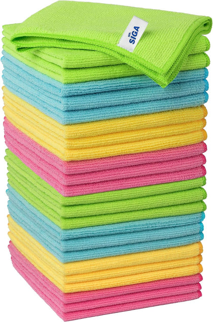 Microfiber Cleaning Cloth, Pack of 24, Size:12.6" x 12.6"