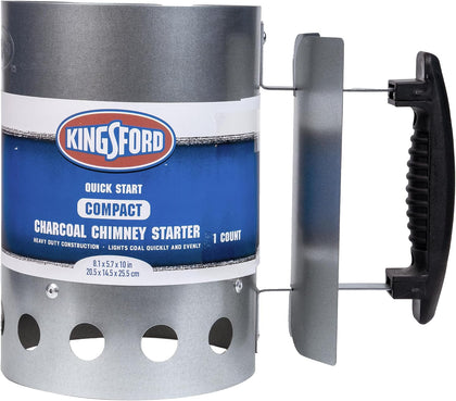 Compact Charcoal Chimney Starter for Grills and BBQs