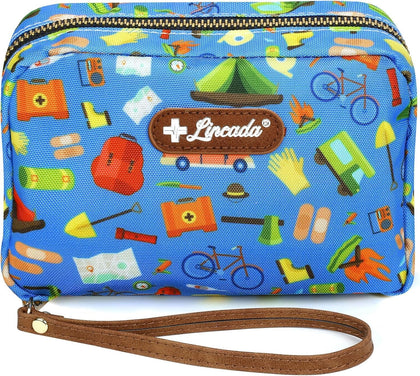 Portable Travel First Aid Kit for Kids and Adults, 143 Pieces All-Purpose Emergency First Aid Kit for Home, Car