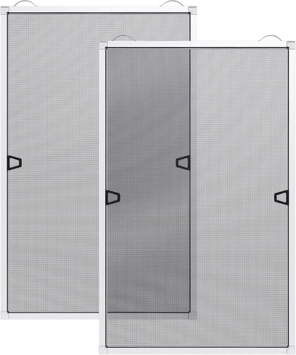 2 Sets DIY Window Screen Frame Kit, White, 46" x 46"