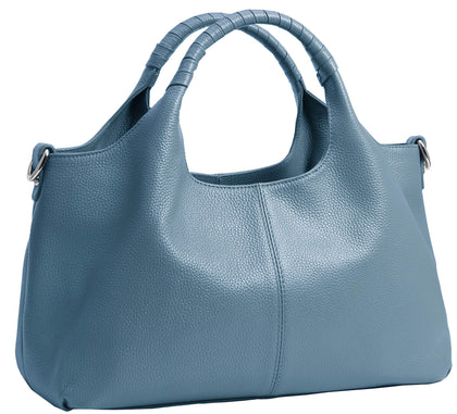 Light Blue Handbag Women Purses Crossbody Bags Leather Satchel Hobo