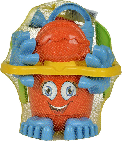 107113021 Beach Toys for Toddlers and Kids Bucket Set with Feet, Multi