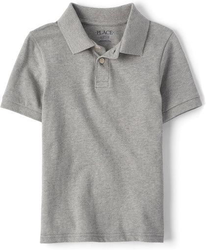 Boys' Uniform Short Sleeve Pique Polo