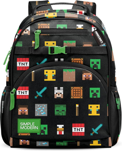Simple Modern Medium Minecraft Toddler Backpack for School Girls and Boys | Kindergarten Elementary Kids Backpack |