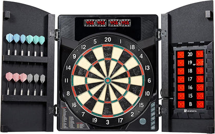 Dartboard Cabinet Multiple Styles Electronic Dartboard With Digital X/O Cricket Scorekeeping and Dart Set, Perfect