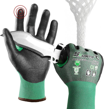 AIR-SKIN ANSI A6 Cut Resistant Gloves, AR3908 Cut Proof Glove, Ultra Thin Cutting Glove with Reinforced Thumb