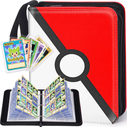 Card Binder, 9-Pocket Design, 900-Card Capacity with 5 Top loaders | Large Capacity,Waterproof PU cover,Custom ,Page