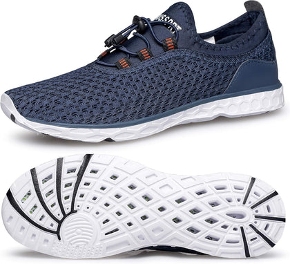 Men's Water Shoes Quick Dry for Beach Swim Pool Fishing | Adult Breathable Summer Walk Aqua Sandals for River