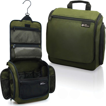 D&D Wanderlust D&D Hanging Travel Toiletry Bag for Men and Women – Cosmetics, Makeup and Toiletries Organizer Kit
