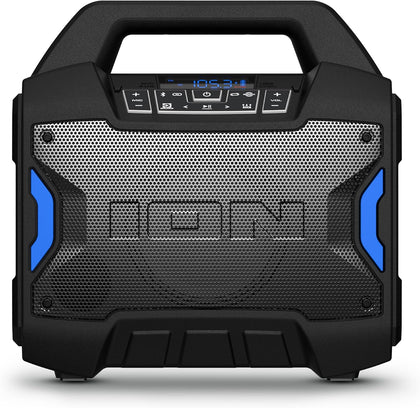 Tailgater Boom - Outdoor Portable Bluetooth Speaker with Mic in, FM Radio, USB Port, Battery, IPX5 Water-Resistant