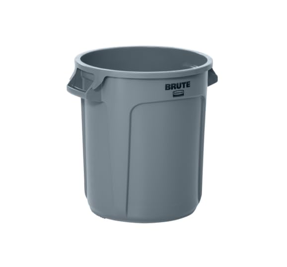 Brute Trash Can, Gray, 10-Gallon