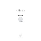 elephrun 8mm 10pcs PP (Polypropylene) Solid Plastic Bearing Balls