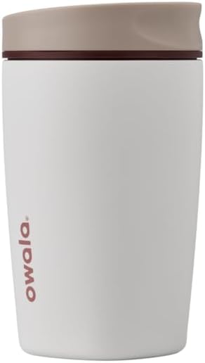 SmoothSip Slider Insulated Stainless Steel Coffee Tumbler, Reusable Iced Coffee Cup, Hot Coffee Travel Mug, BPA Free