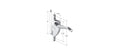 Right Hand Jalousie Window Operator; 4" Link
