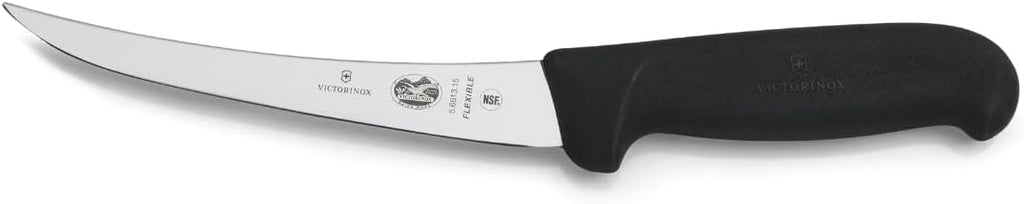 Fibrox 6-In Curved Boning & Fillet Knife, Flexible Steel Blade