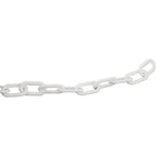 Mr. Chain Plastic Barrier Chain, White, 2 in x 125 ft (50101-1)