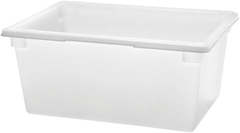 18" x 26" x 12" Polypropylene 17 Gallon Food Storage Box Container White Color- Commercial Food Storage Box Stackable