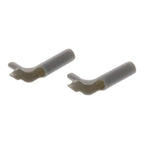 Replacement Part #00428344 - Universal Dishwasher Lower Rack Tine Clip Bracket Kit, Gray Plastic Adjustable