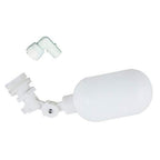 2 Pack 1/4 Inch Water Filter Float Ball Valve Adjustable Float Valve Plastic Water Tank Float Valves for RO Water Reverse Osmosis System, Fish Aquarium (2pcs)
