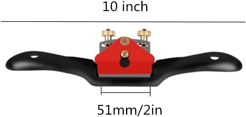 ATPCOOK 10" Adjustable Spokeshave Plane with Flat Base, Metal Blade Wood Spoke Shave for Woodcraft, Woodworking Hand
