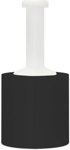 PSBM 12 Rolls Dark Black 5 Inch x 1000 Feet 63 Gauge Mini Stretch Film/Wrap with Plastic Handle, Industrial Strength