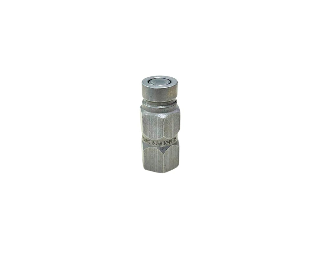 1/2" NPT Flat Face Hydraulic Quick Connect/Coupler Size 1/2" male Coupler Replacement for Skid-Steer ISO 16028