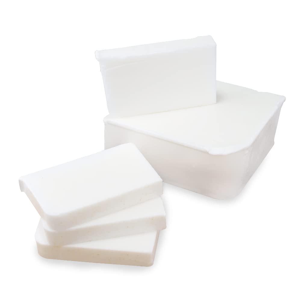Triple Butter Soap - Moisturizing Melt and Pour Glycerin Soap Base for Crafting and Soap Making, Easy to Cut - 2 Pound