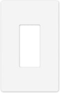 OVERSIZED Screwless Child Safe Switch Plate - 5.5" x 3.5" - Jumbo 1 Gang Decorator GFCI Style - Unbreakable