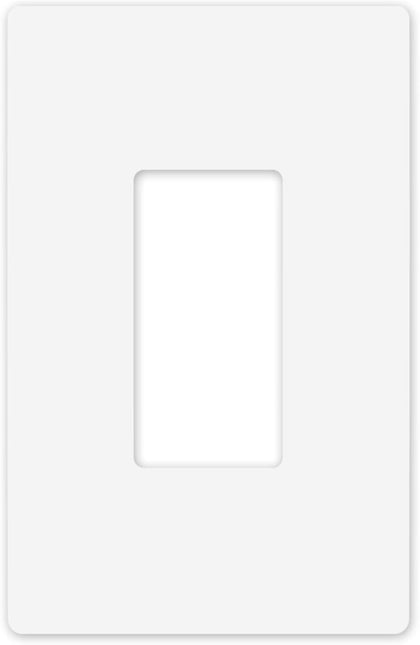 OVERSIZED Screwless Child Safe Switch Plate - 5.5" x 3.5" - Jumbo 1 Gang Decorator GFCI Style - Unbreakable