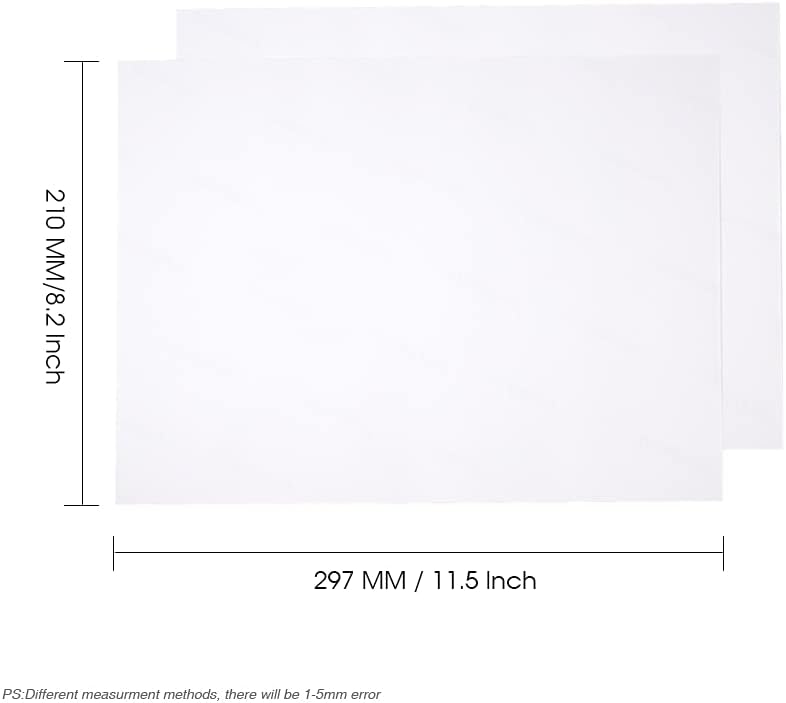 Sublimation Paper 8.2 x 11.5 Inch A4 Size,100 Sheets 125 g | Heat Transfer Paper for Sublimation Blanks Mugs Tumblers