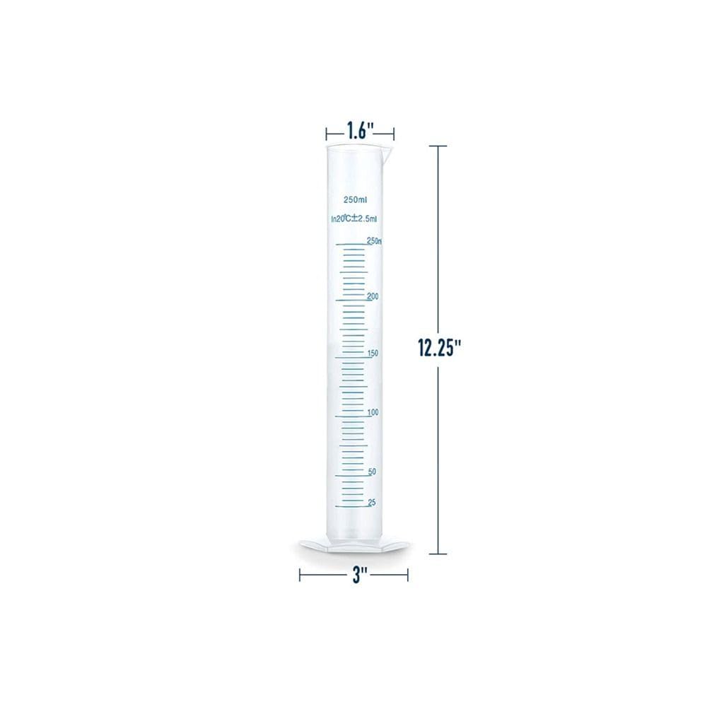 250 ML Hydrometer Test Jar, Measuring Cylinder,Test Homebrewed Beer, Wine, Mead, Cider,Easy to Use & Read