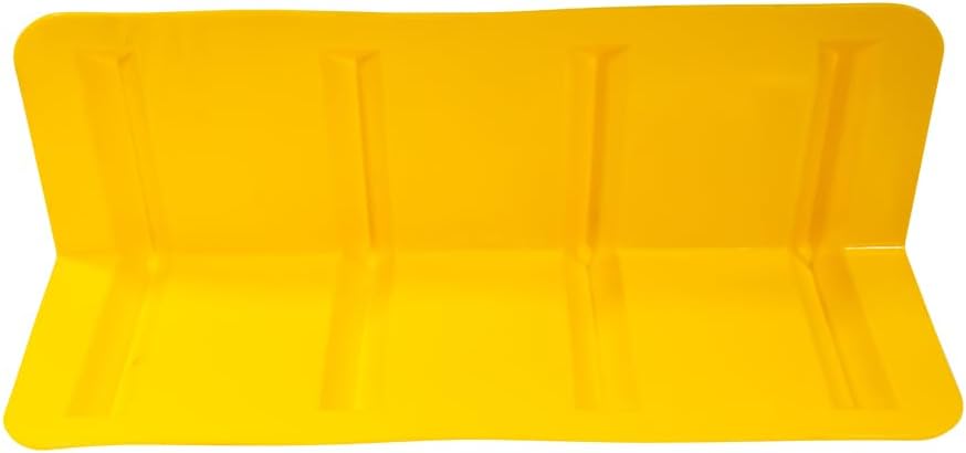 4 Pack 8"x8"x24" Yellow Flatbed Corner Protector - V Shaped Edge Guard for Tie-Down Winch & Ratchet Straps - Plastic