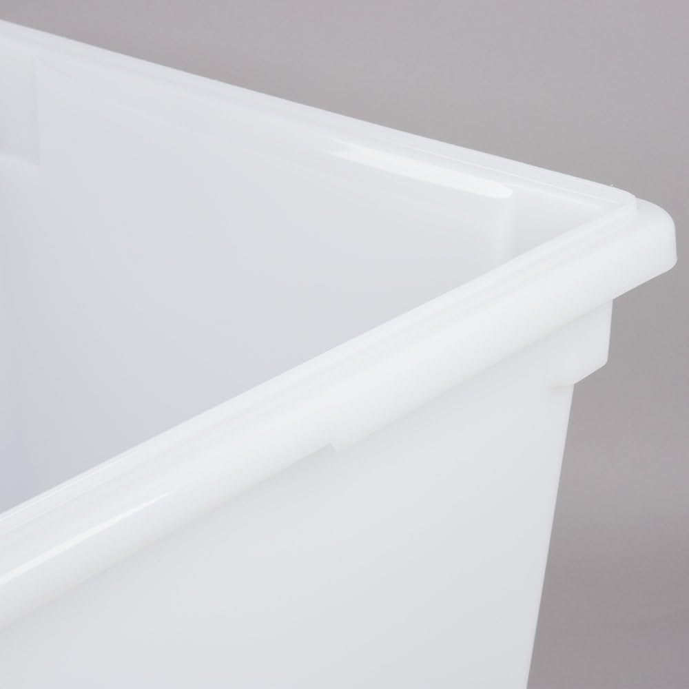 18" x 26" x 12" Polypropylene 17 Gallon Food Storage Box Container White Color- Commercial Food Storage Box Stackable