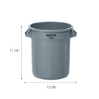 Brute Trash Can, Gray, 10-Gallon