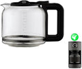 Carafe Replacement for the Cuisinart 12-Cup Glass Coffee Carafe Model DCC-1220BKSWM ONLY - Black Handle/Lid
